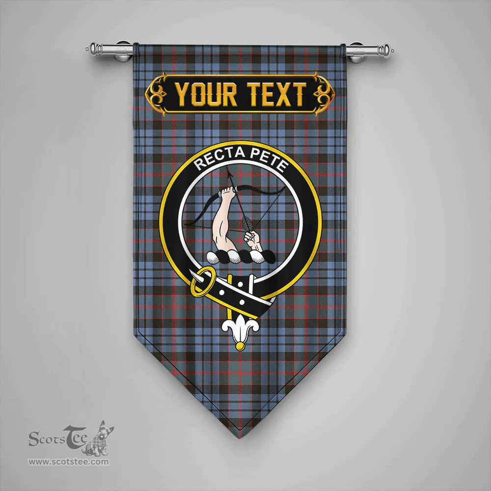 Scottish Fletcher of Dunans Weathered Clan Tartan Gonfalon - Crest Personalize Scottish Plaid Tartan Plaid