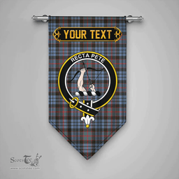 Scottish Fletcher of Dunans Weathered Clan Tartan Gonfalon - Crest Personalize Scottish Plaid Tartan Plaid