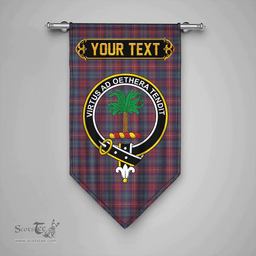 Scottish Cairns of Finavon Weathered Clan Tartan Gonfalon - Crest Personalize Scottish Plaid Tartan Plaid
