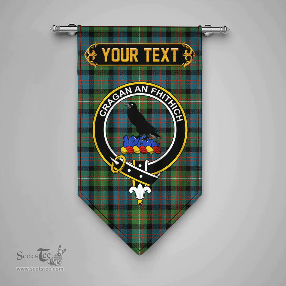 Scottish MacDonell of Glengarry Ancient Clan Tartan Gonfalon - Crest Personalize Scottish Plaid Tartan Plaid