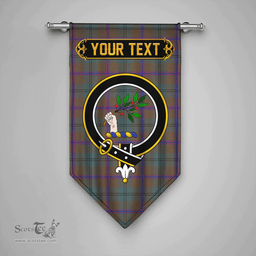 Scottish Laurie Weathered Clan Tartan Gonfalon - Crest Personalize Scottish Plaid Tartan Plaid