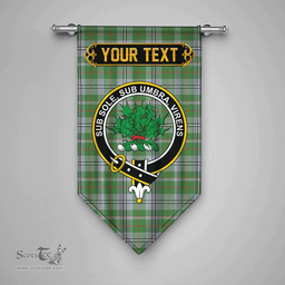 Scottish Irvine of Glentulchan Modern Clan Tartan Gonfalon - Crest Personalize Scottish Plaid Tartan Plaid