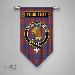Scottish MacGregor of Glengyle (Gregor of Deeside) Modern Clan Tartan Gonfalon - Crest Personalize Scottish Plaid Tartan Plaid
