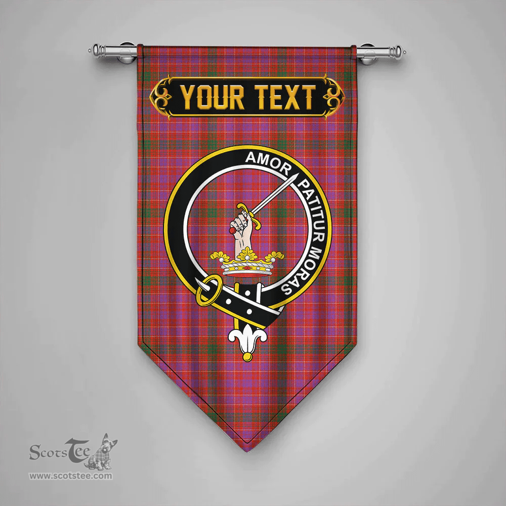 Scottish Lumsden of Clova Ancient Clan Tartan Gonfalon - Crest Personalize Scottish Plaid Tartan Plaid