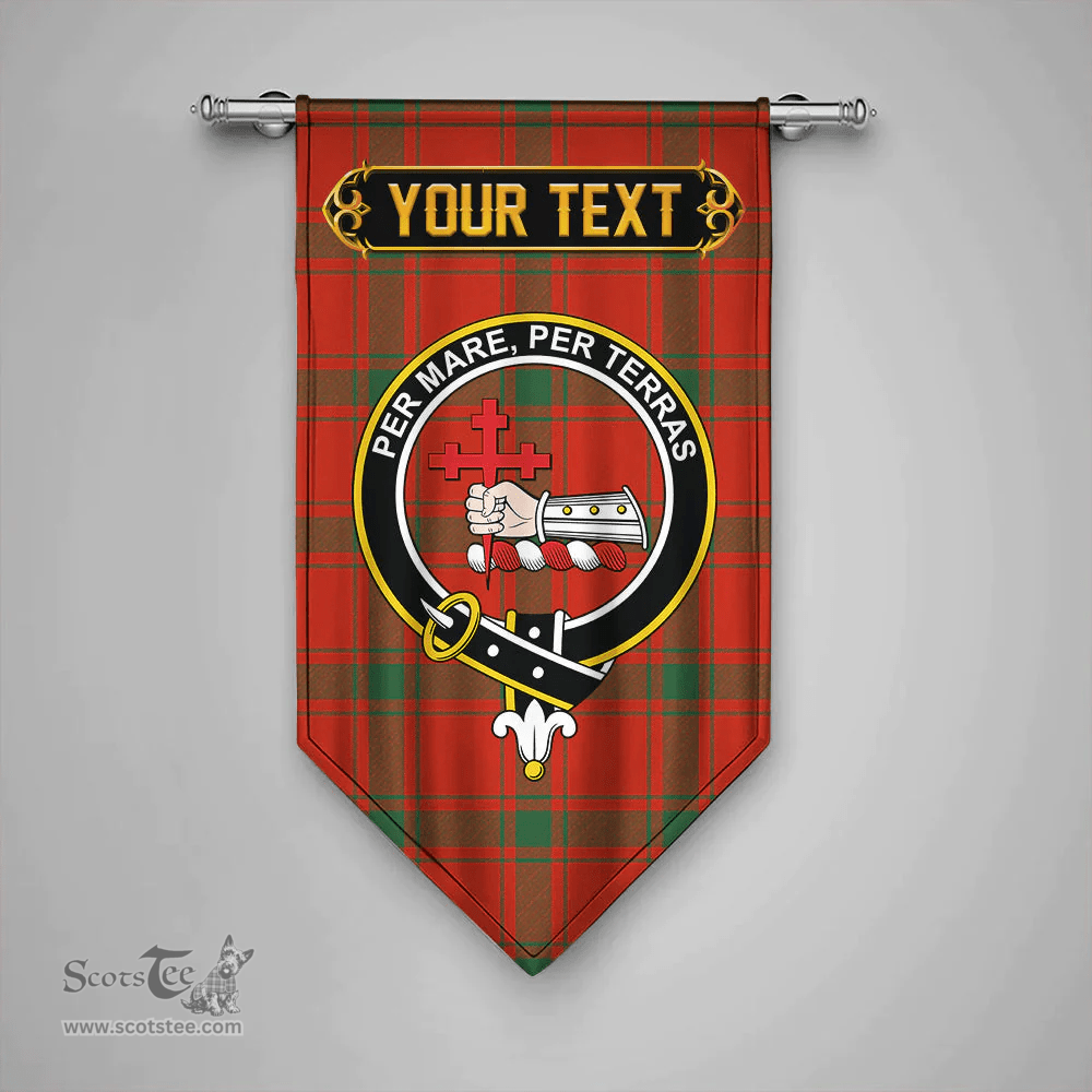 Scottish MacDonald of Sleat (Donald Lord MacDonald) Ancient Clan Tartan Gonfalon - Crest Personalize Scottish Plaid Tartan Plaid