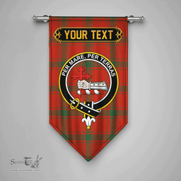 Scottish MacDonald of Sleat (Donald Lord MacDonald) Ancient Clan Tartan Gonfalon - Crest Personalize Scottish Plaid Tartan Plaid