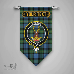 Scottish Huntly Gordon Gathering 2000 Ancient Clan Tartan Gonfalon - Crest Personalize Scottish Plaid Tartan Plaid