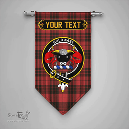 Scottish MacLeod of Raasay Weathered Clan Tartan Gonfalon - Crest Personalize Scottish Plaid Tartan Plaid