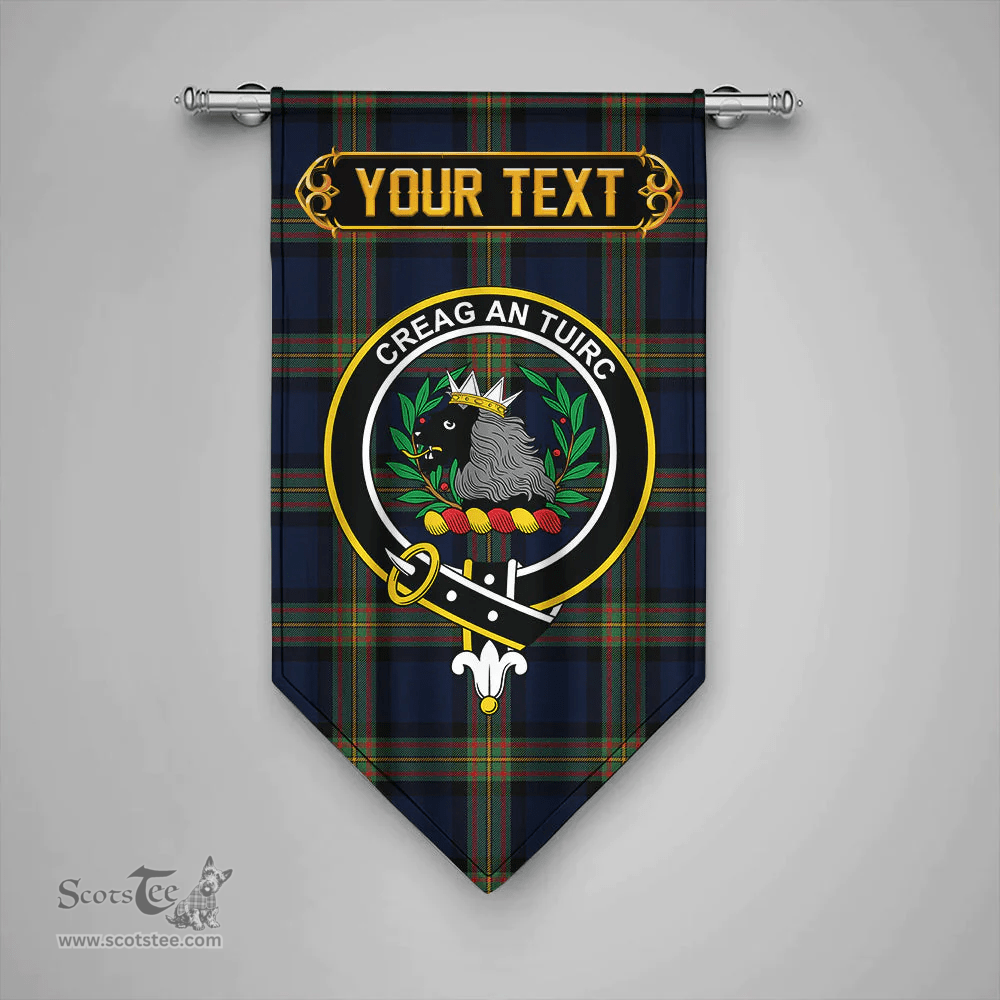 Scottish MacLaren of Broich Modern Clan Tartan Gonfalon - Crest Personalize Scottish Plaid Tartan Plaid