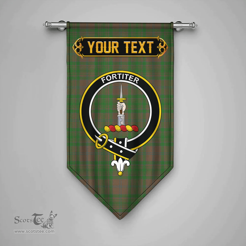Scottish MacAlister of Glenbarr Hunting (MacAlister of Glenbarr; Hunting) Ancient Clan Tartan Gonfalon - Crest Personalize Scottish Plaid Tartan Plaid