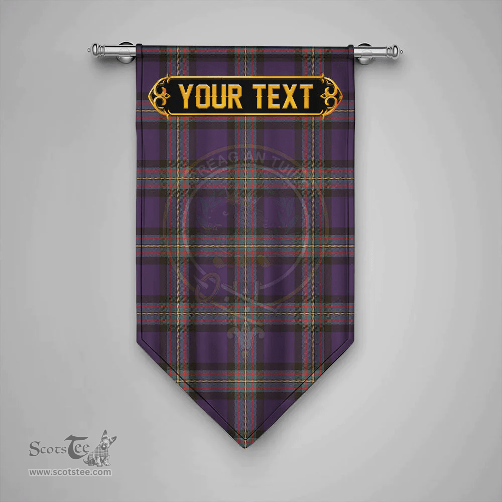 Scottish MacLaren of Broich Weathered Clan Tartan Gonfalon - Crest Personalize Scottish Plaid Tartan Plaid