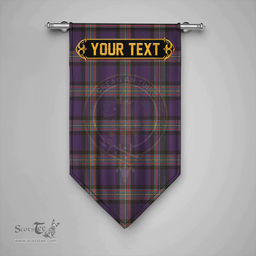 Scottish MacLaren of Broich Weathered Clan Tartan Gonfalon - Crest Personalize Scottish Plaid Tartan Plaid