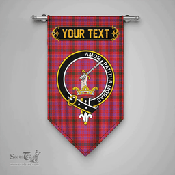 Scottish Lumsden of Clova Modern Clan Tartan Gonfalon - Crest Personalize Scottish Plaid Tartan Plaid