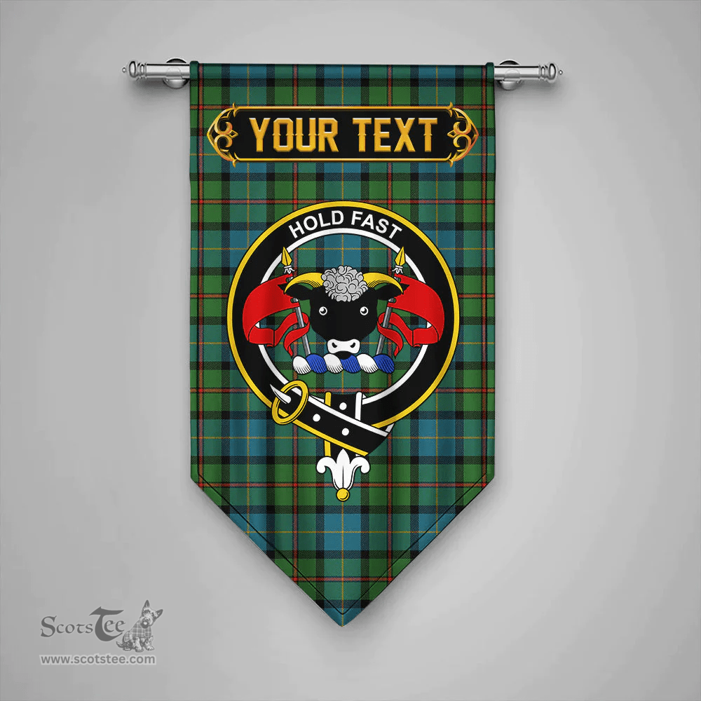 Scottish MacLeod of Assynt Ancient Clan Tartan Gonfalon - Crest Personalize Scottish Plaid Tartan Plaid