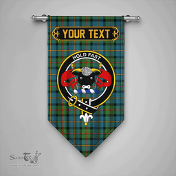 Scottish MacLeod of Harris (MacLeod Hunting) Ancient Clan Tartan Gonfalon - Crest Personalize Scottish Plaid Tartan Plaid