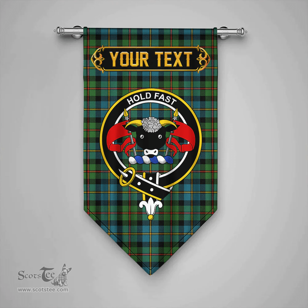 Scottish MacLeod of Skeabost Ancient Clan Tartan Gonfalon - Crest Personalize Scottish Plaid Tartan Plaid