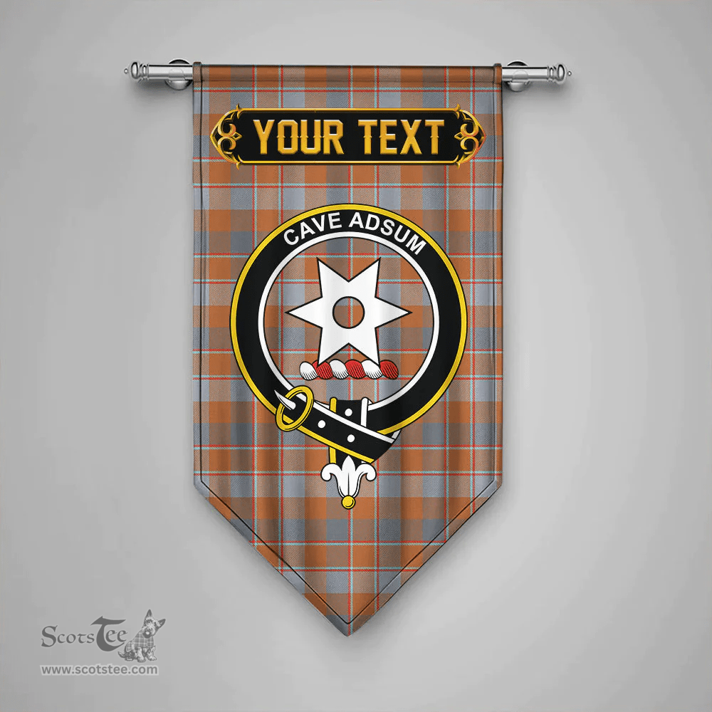 Scottish Jardine of Castlemilk Ancient Clan Tartan Gonfalon - Crest Personalize Scottish Plaid Tartan Plaid