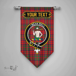 Scottish Shaw of Tordarroch Modern Clan Tartan Gonfalon - Crest Personalize Scottish Plaid Tartan Plaid