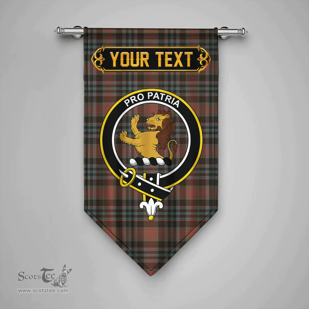 Scottish Newlands (Walker Newlands) Weathered Clan Tartan Gonfalon - Crest Personalize Scottish Plaid Tartan Plaid