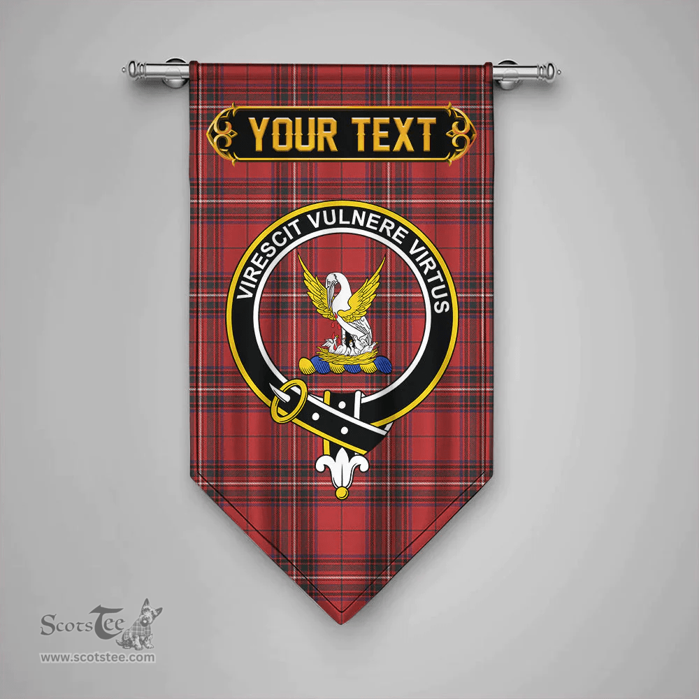 Scottish Stewart of Rothesay Weathered Clan Tartan Gonfalon - Crest Personalize Scottish Plaid Tartan Plaid