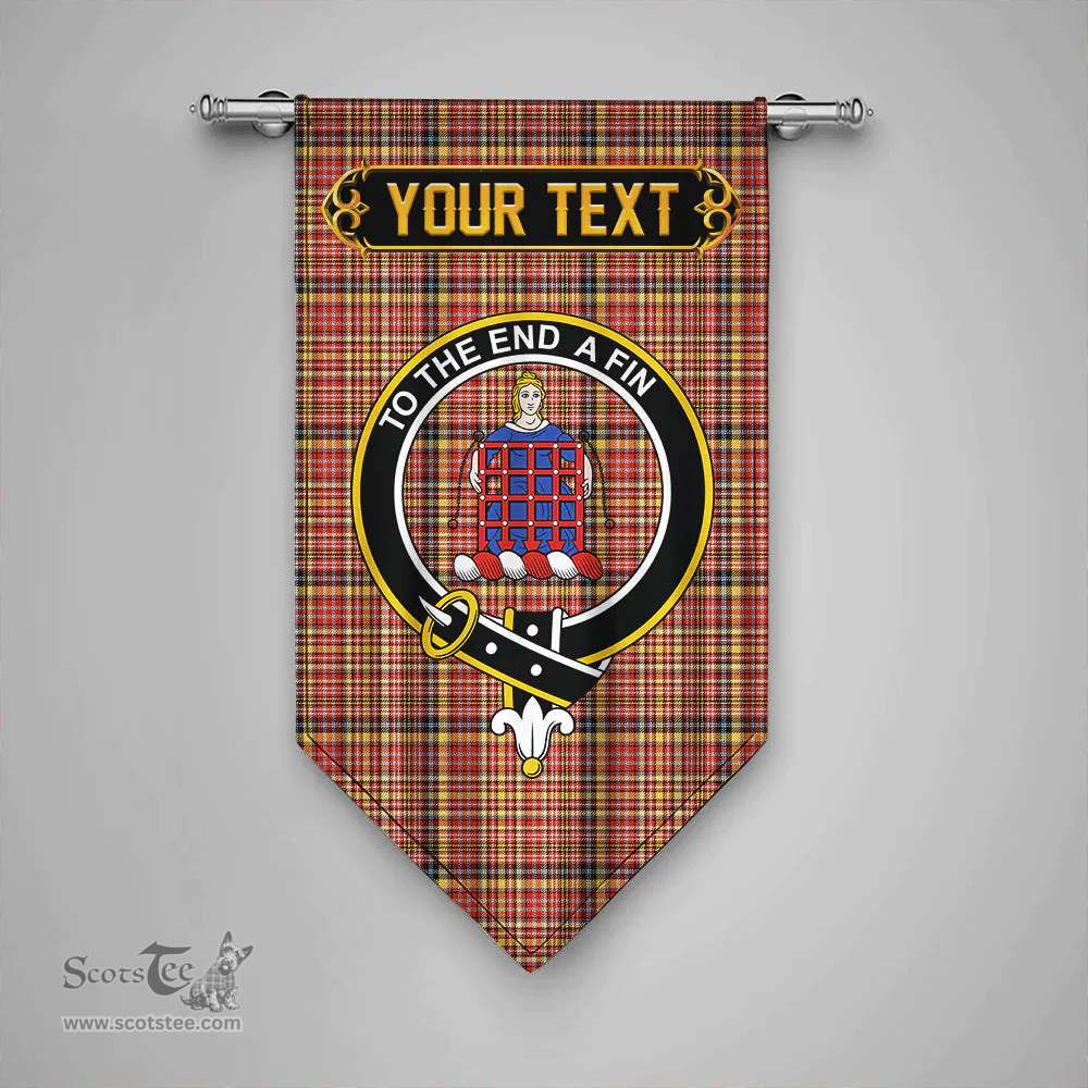 Scottish Ogilvie of Strathallan Ancient Clan Tartan Gonfalon - Crest Personalize Scottish Plaid Tartan Plaid