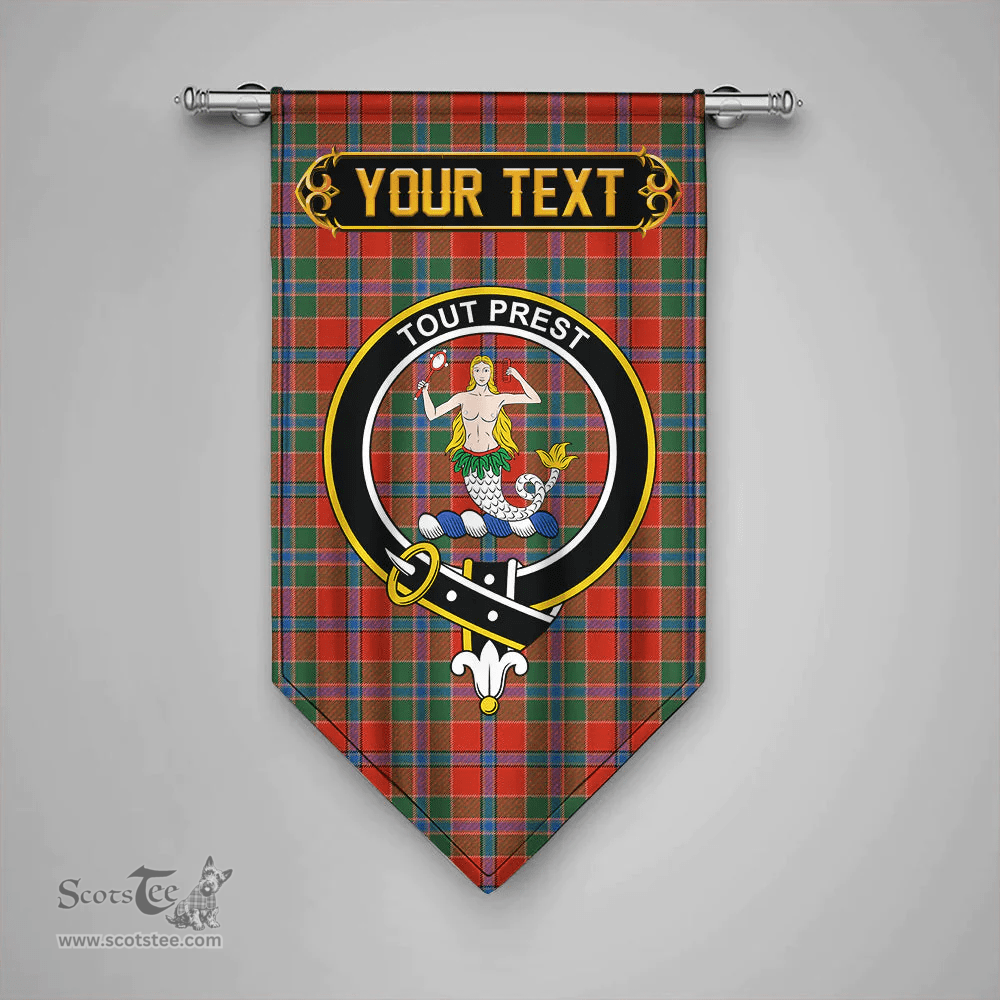 Scottish Murray of Abercairney Ancient Clan Tartan Gonfalon - Crest Personalize Scottish Plaid Tartan Plaid
