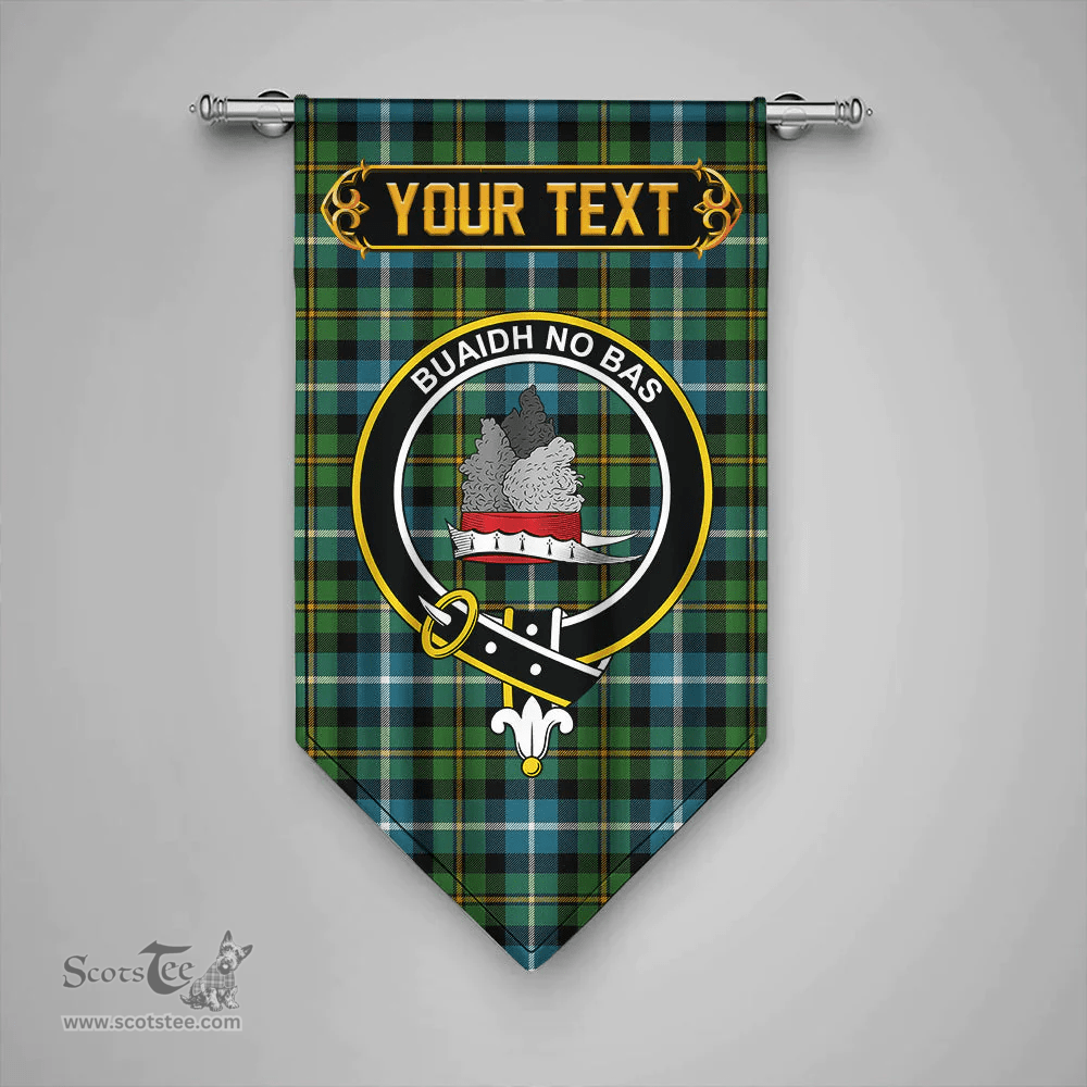 Scottish MacNeil of Barra (MacNeil/MacNeill) Ancient Clan Tartan Gonfalon - Crest Personalize Scottish Plaid Tartan Plaid