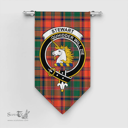Scottish Stewart of Appin Ancient Clan Tartan Gonfalon - Crest Classic Scottish Plaid Tartan Plaid