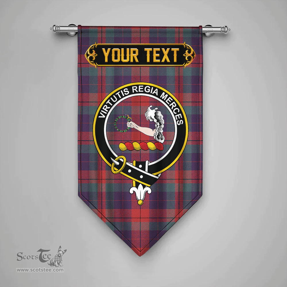 Scottish Skene of Cromar Weathered Clan Tartan Gonfalon - Crest Personalize Scottish Plaid Tartan Plaid