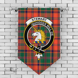 Scottish Stewart of Appin Ancient Clan Tartan Gonfalon - Crest Classic Scottish Plaid Tartan Plaid