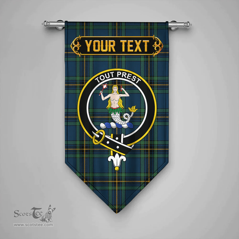 Scottish Murray of Elibank Modern Clan Tartan Gonfalon - Crest Personalize Scottish Plaid Tartan Plaid