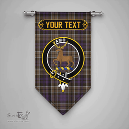 Scottish Scott (Sir Walter) Weathered Clan Tartan Gonfalon - Crest Personalize Scottish Plaid Tartan Plaid