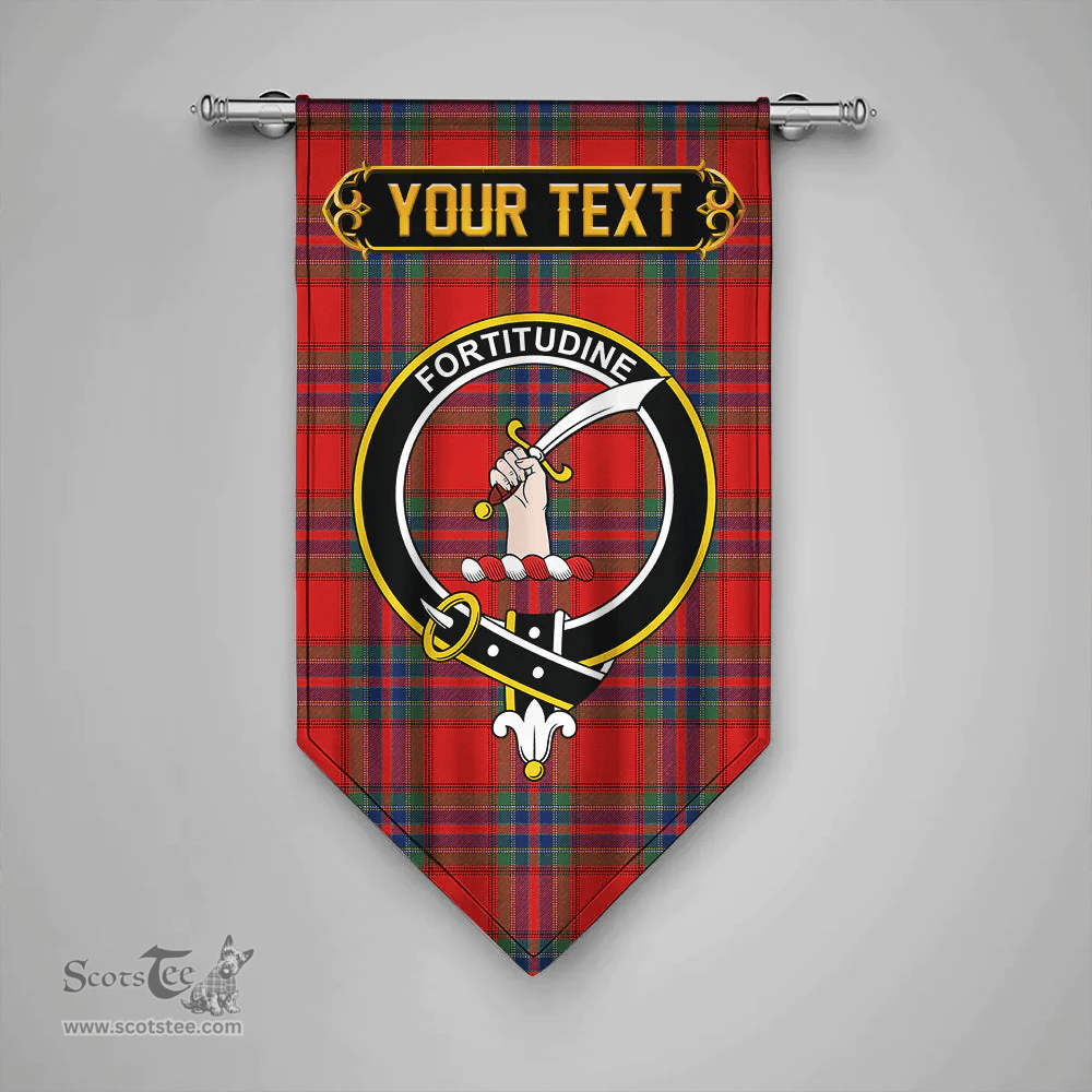 Scottish MacRae of Ardentoul Modern Clan Tartan Gonfalon - Crest Personalize Scottish Plaid Tartan Plaid