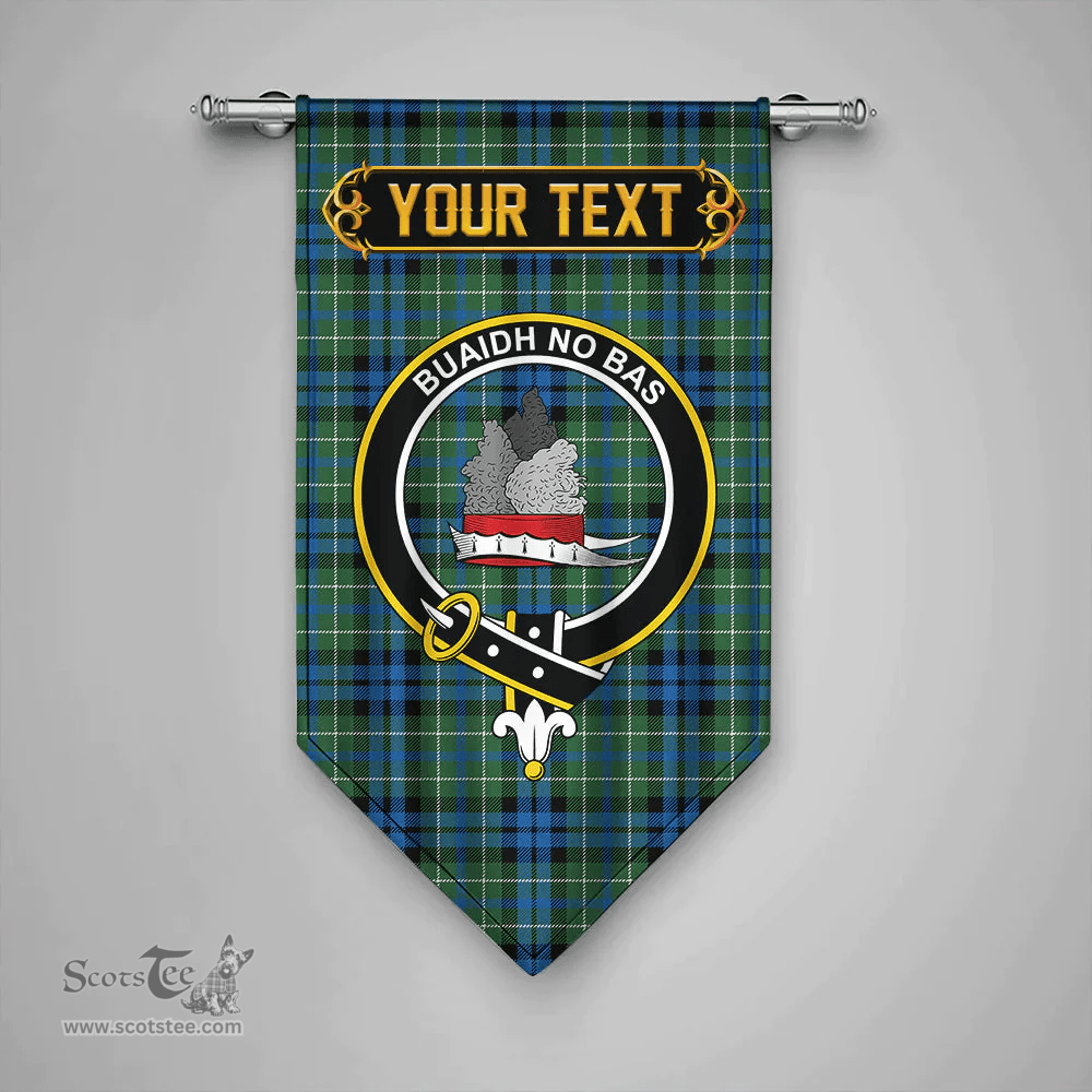 Scottish MacNeil of Colonsay (MacNeil of Barra of Colonsay) Ancient Clan Tartan Gonfalon - Crest Personalize Scottish Plaid Tartan Plaid