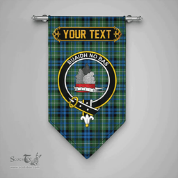 Scottish MacNeil of Colonsay (MacNeil of Barra of Colonsay) Ancient Clan Tartan Gonfalon - Crest Personalize Scottish Plaid Tartan Plaid