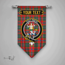 Scottish Murray of Abercairney Modern Clan Tartan Gonfalon - Crest Personalize Scottish Plaid Tartan Plaid