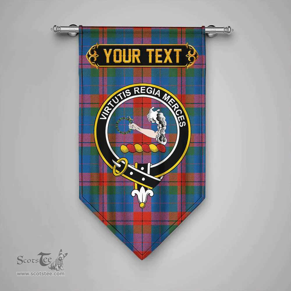 Scottish Skene of Cromar Ancient Clan Tartan Gonfalon - Crest Personalize Scottish Plaid Tartan Plaid