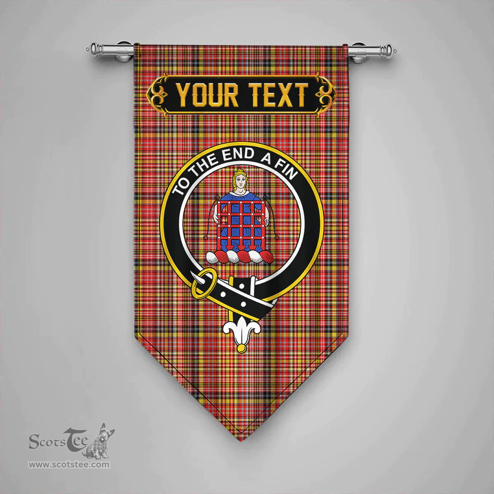 Scottish Ogilvie of Strathallan Modern Clan Tartan Gonfalon - Crest Personalize Scottish Plaid Tartan Plaid
