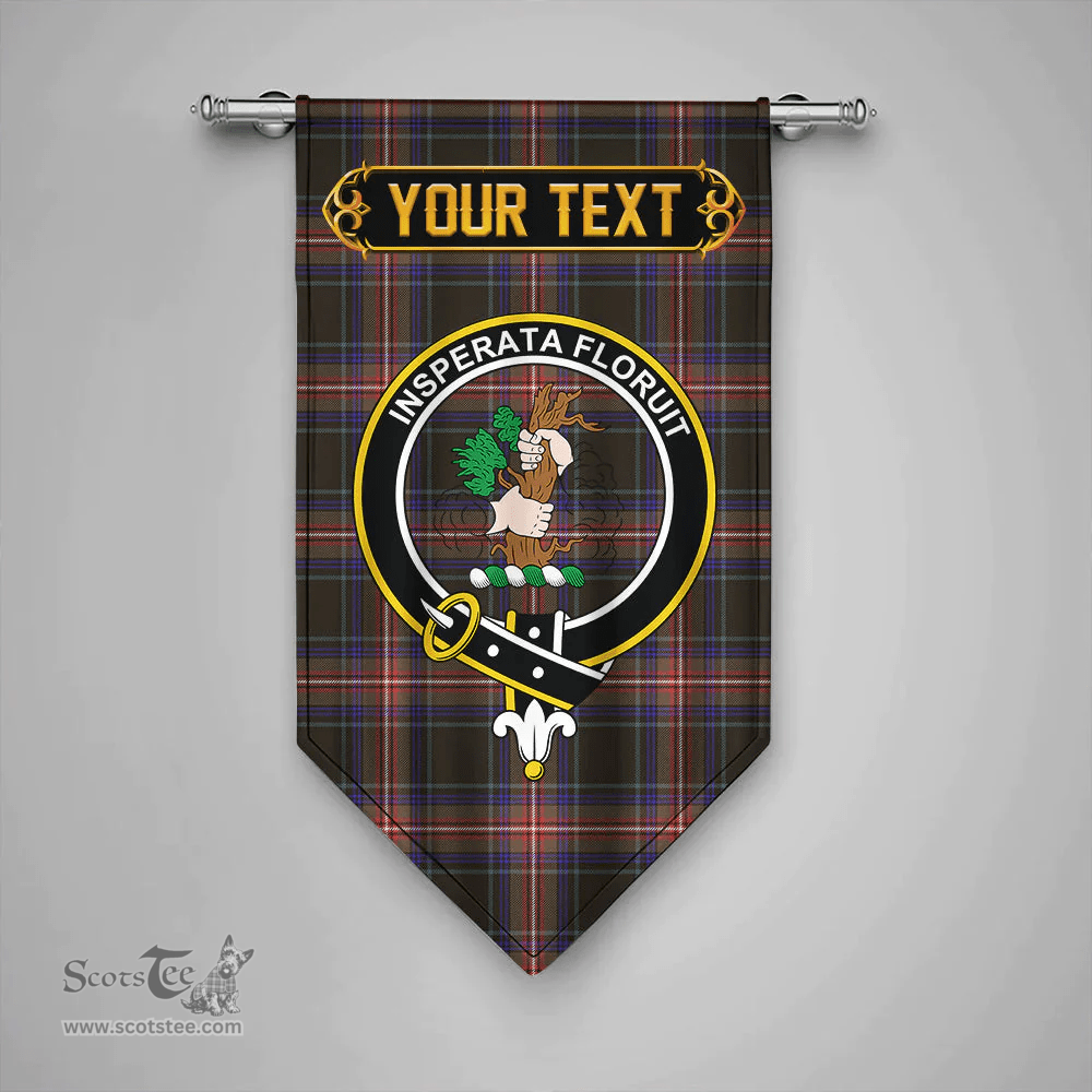 Scottish Watt (Wate) Weathered Clan Tartan Gonfalon - Crest Personalize Scottish Plaid Tartan Plaid