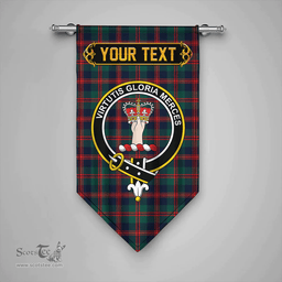 Scottish Robertson of Struan Modern Clan Tartan Gonfalon - Crest Personalize Scottish Plaid Tartan Plaid