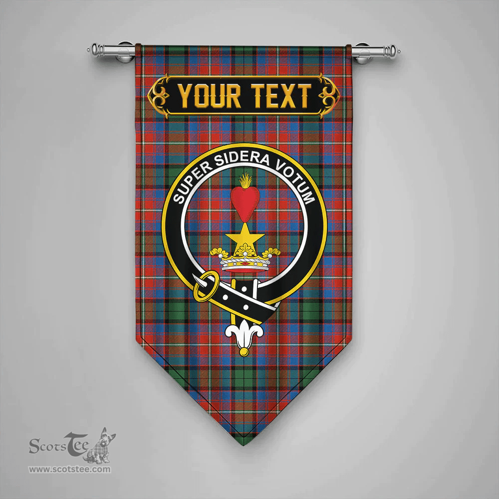 Scottish Rattray of Lude Ancient Clan Tartan Gonfalon - Crest Personalize Scottish Plaid Tartan Plaid