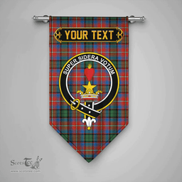 Scottish Rattray of Lude Ancient Clan Tartan Gonfalon - Crest Personalize Scottish Plaid Tartan Plaid