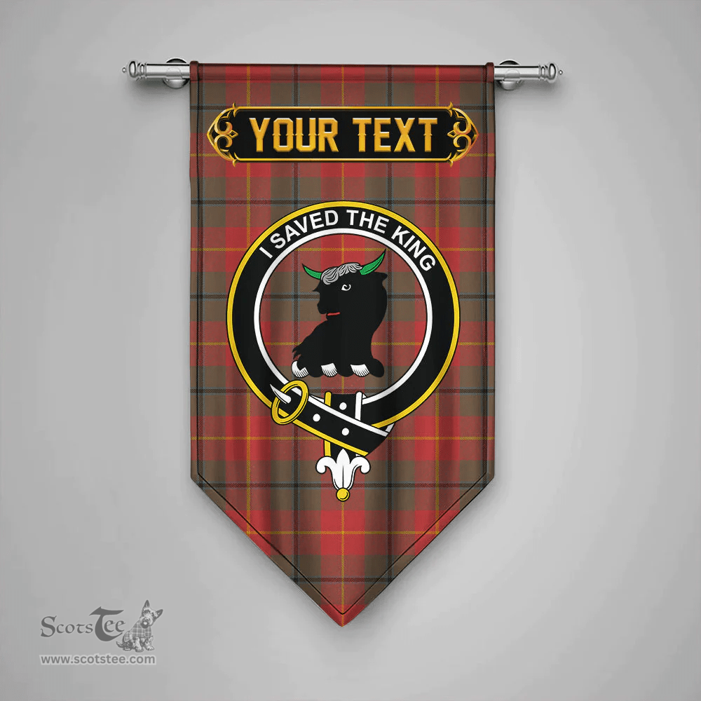 Scottish Turnbull Dress Weathered Clan Tartan Gonfalon - Crest Personalize Scottish Plaid Tartan Plaid