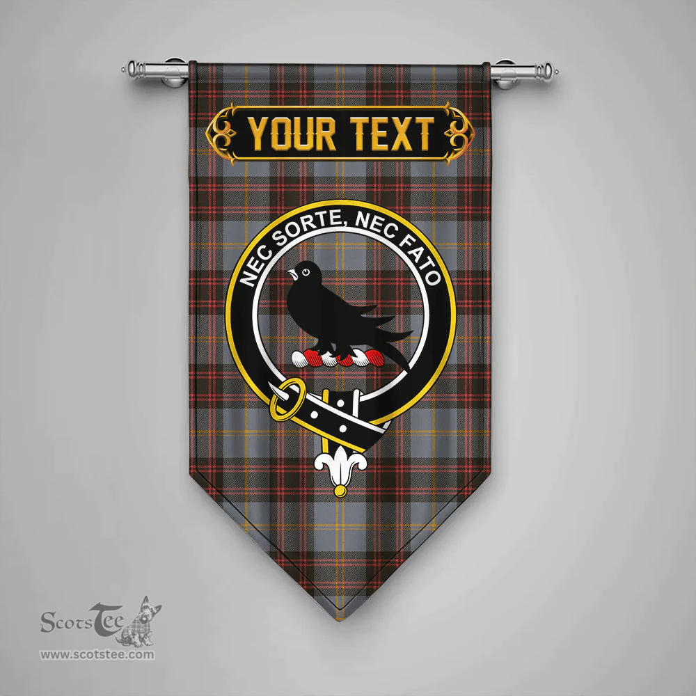 Scottish Rutherford Weathered Clan Tartan Gonfalon - Crest Personalize Scottish Plaid Tartan Plaid
