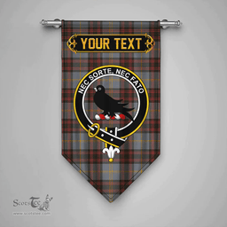 Scottish Rutherford Weathered Clan Tartan Gonfalon - Crest Personalize Scottish Plaid Tartan Plaid