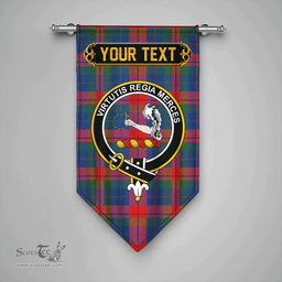 Scottish Skene of Cromar Modern Clan Tartan Gonfalon - Crest Personalize Scottish Plaid Tartan Plaid