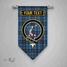 Scottish Thorburn (Thurburn) Modern Clan Tartan Gonfalon - Crest Personalize Scottish Plaid Tartan Plaid