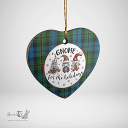 Scottish Polaris Military Clan Tartan Ceramic Ornament - Gnome Heart Style Scottish Plaid Tartan Plaid