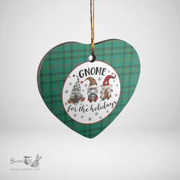 Scottish Ross Hunting Ancient Clan Tartan Ceramic Ornament - Gnome Heart Style Scottish Plaid Tartan Plaid