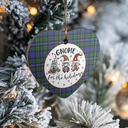 Scottish Robertson Hunting Modern Clan Tartan Ceramic Ornament - Gnome Heart Style Scottish Plaid Tartan Plaid